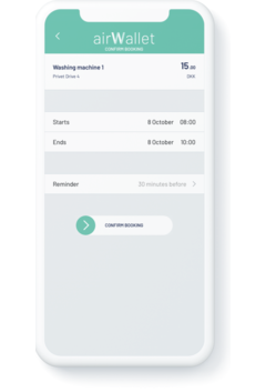 Varaus- ja maksujärjestelmä Esteri AirWallet Pro 330